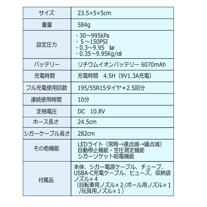 KYPLAZA 改良型 電動 空気入れ エアーポンプ エアポンプ 小型 携帯 