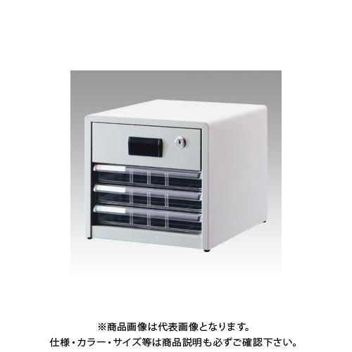 ナカバヤシ アバンテV2レターケース浅3段X鍵付1段 AL-R4ニユ-グレ-
