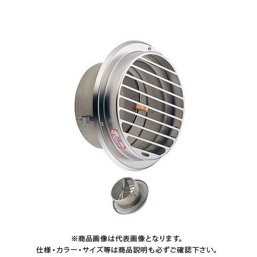 宇佐美工業 丸型ガラリ(ビス脱着式・低圧損型)防火ダンパー付 φ150 電解研磨処理 (12ヶ入) SBV150BTFD-DK
