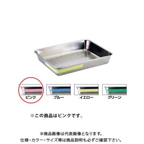 TKG 遠藤商事 TKGステンレス カラーライン角バット 6枚取 ピンク ABTE501 7-0132-0201