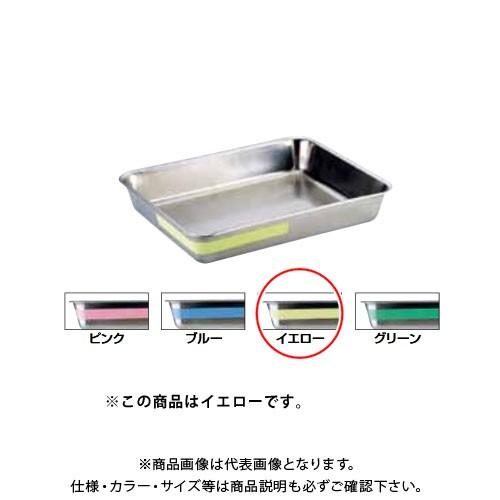 TKG 遠藤商事 TKGステンレス カラーライン角バット 6枚取 イエロー ABTE503 7-0132-0203