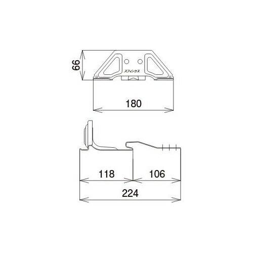 スワロー工業　D419　304ステン　0164470　段葺(II型)　(30入)　生地　スフィンクスS60雪止