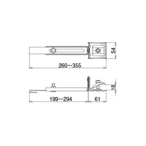 ゴッホ 星月夜 スワロー工業 D408 304ステン 黒色 スノーZ用取付金具