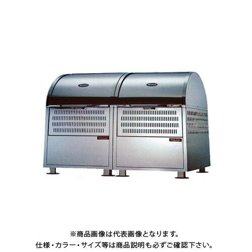 (貨物輸送別途)(直送品)ワクイ WAKUI ステンレス鋼製大型くず物積みかさなる箱 周囲の状況ステイション 1100L WS-1800 物置、車庫-ゴミ置き場、集積庫-住宅設備