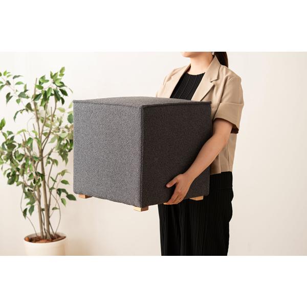東谷 直送品 AZUMAYA CL-801 キューブスツール W40×D40×H41cm グレー