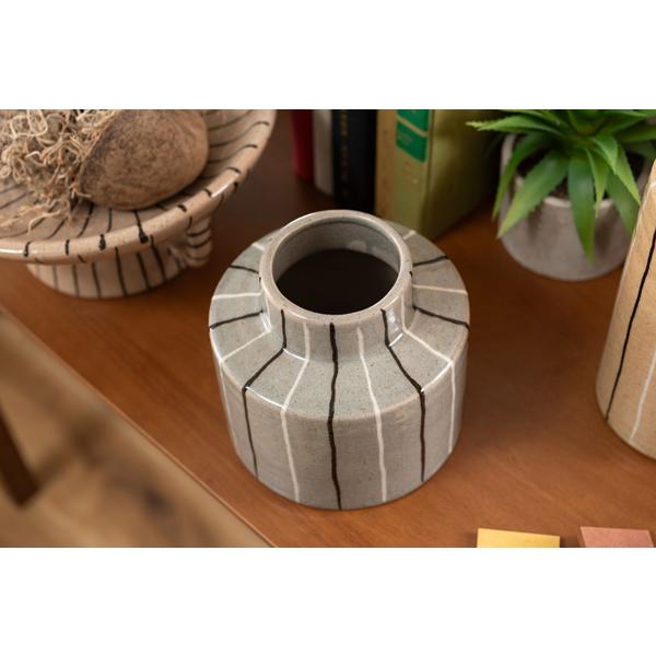 直送品 東谷 フラワーベース 高さ14cm 6本セット グレー CLY-72GYの画像