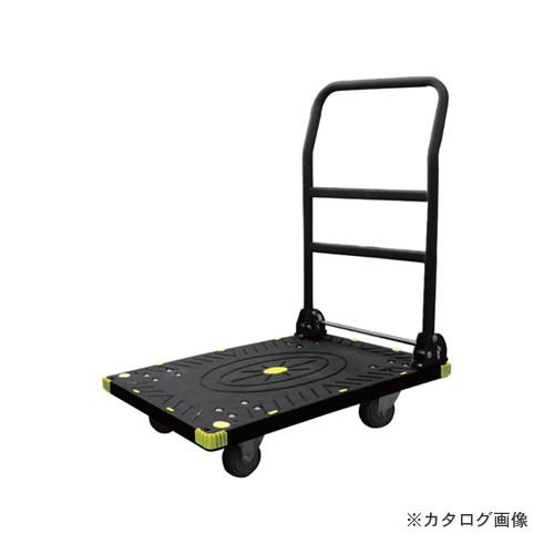 (送料別途)(直送品)アイガーツール 静音カラー台車ワイド ブラック 300kg 900-L3｜kys