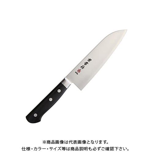 (受注生み出すこと)関兼常 青鋼 本割込 口金付黒合わせ板柄 三徳 KC-123