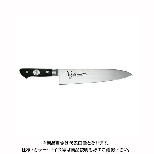 (受注生産)関兼常 Gransheグランシェ SXシリーズ モリブデン鋼 口金付 黒合板 牛刀 KC-723