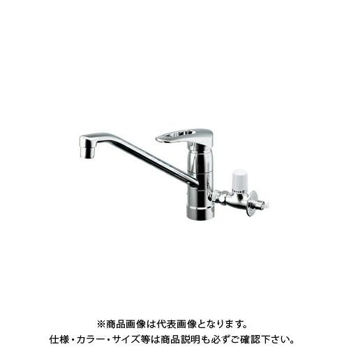 カクダイ KAKUDAI 117-052シングルレバー混合栓分水コック付 117-052