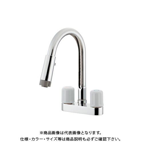 カクダイ KAKUDAI 151-013 2ハンドル混合栓 シャワーつき 151-013