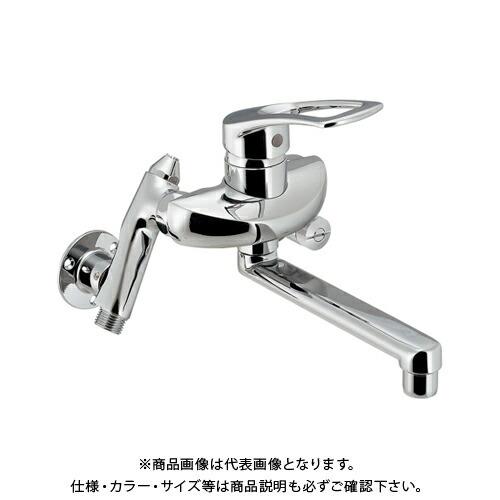 カクダイ KAKUDAI 192-337 シングル混合栓 増設クランク付 192-337