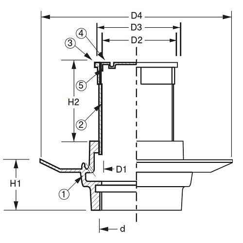 アウス 防水用掃除口 D-COB 50_1
