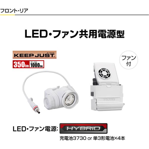 セフメット (セフ取付溝付ヘルメット) アドバンスセット KJS ファン付