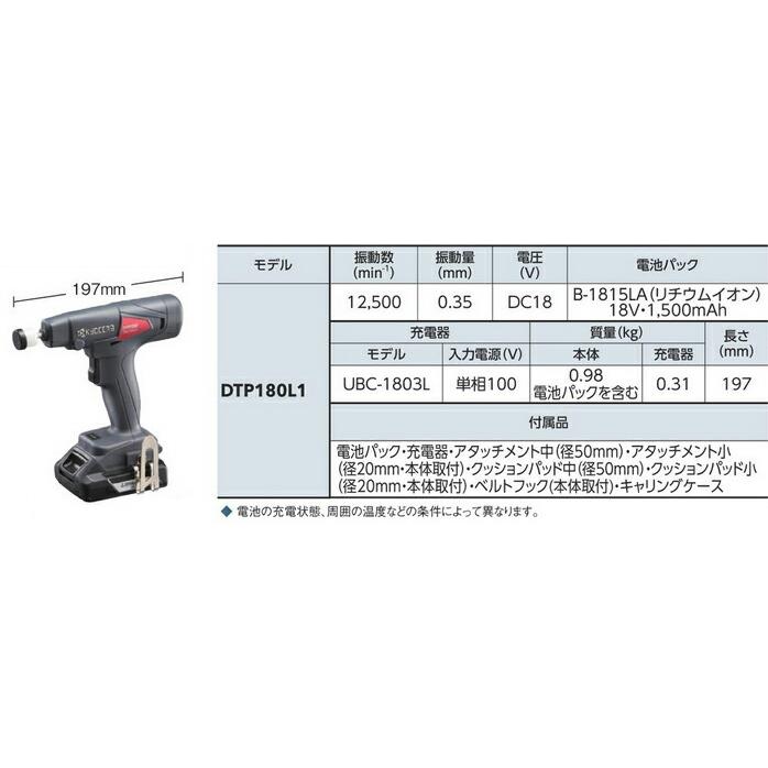 により】 京セラ (リョービ) 充電式タイルパッチ DTP180L1 604200A KanamonoYaSan KYS - 通販 - PayPayモール セット - shineray.com.br により】 京セラ (リョービ) 充電式タイルパッチ DTP180L1 604200A KanamonoYaSan KYS - 通販 - PayPayモール セット - shineray.com.br