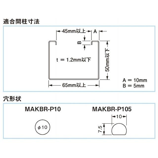 販促ワールド ネグロス電工 MAKBR 軽量間柱穴あけ工具