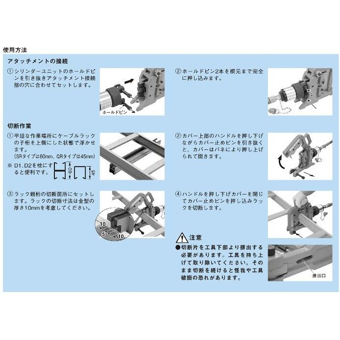 ネグロス電工 MAKE-RC ラックカッターアタッチメント(油圧 ネグロス電工 MAKE-RC ラックカッターアタッチメント(油圧