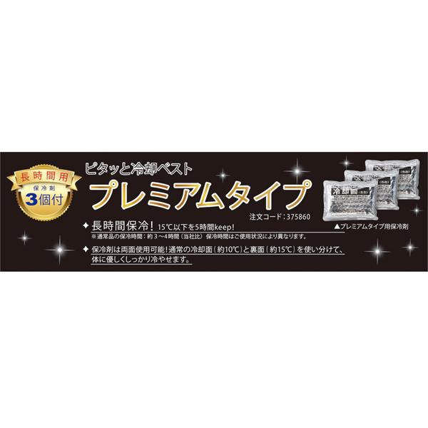 予備用保冷剤セット プレミアム (ピタッと冷却ベスト用) シルバー 3個1