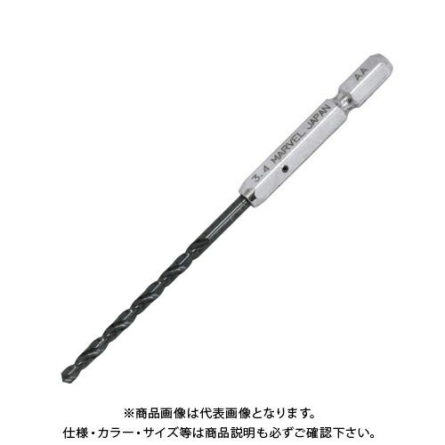 マーベル MERVEL 6角軸鉄工用ドリル(3.4mm) 6MTD-34｜kys