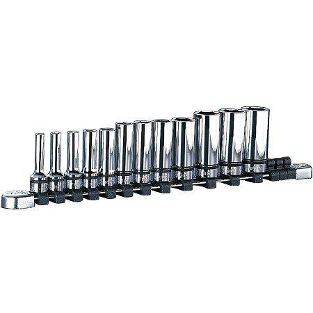 ネプロス KTC 9.5sq.ディープソケットセット(六角ソケット12コ組 