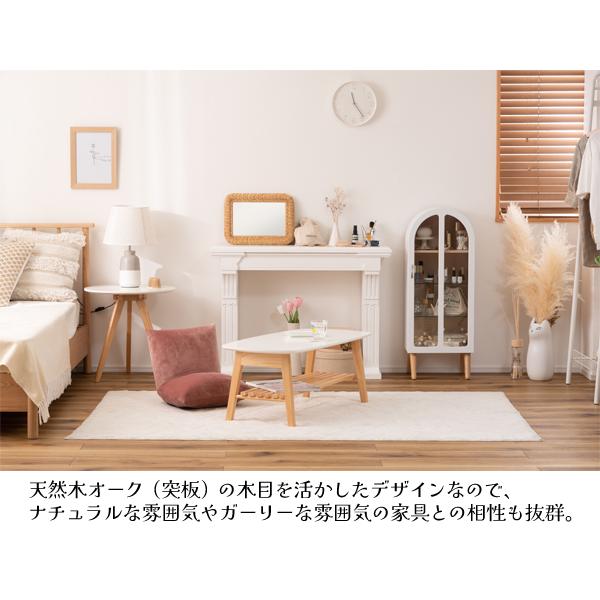 直送品 東谷 AZUMAYA コレクションシェルフ W36.5×D25×H95 ホワイト ガーリー 北欧 木製 推し活 PT-621WH_11