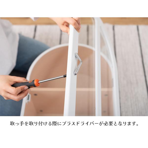 直送品 東谷 AZUMAYA コレクションシェルフ W36.5×D25×H95 ホワイト ガーリー 北欧 木製 推し活 PT-621WH_13