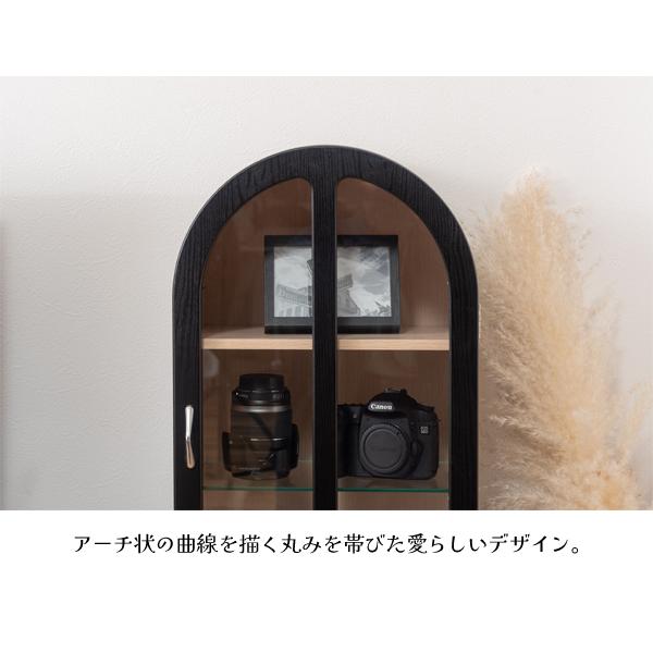 直送品 東谷 AZUMAYA コレクションシェルフ W36.5×D25×H95 ホワイト ガーリー 北欧 木製 推し活 PT-621WH_6