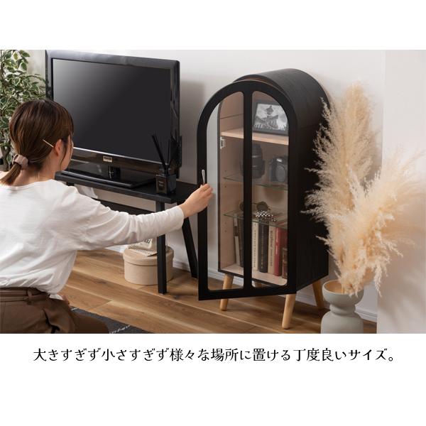 直送品 東谷 AZUMAYA コレクションシェルフ W36.5×D25×H95 ホワイト ガーリー 北欧 木製 推し活 PT-621WH_7