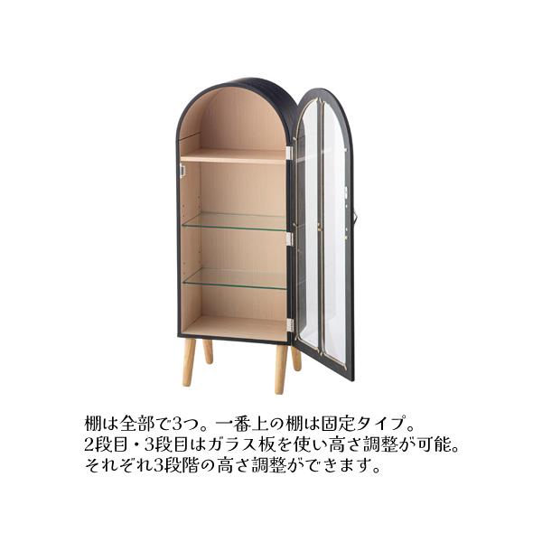 直送品 東谷 AZUMAYA コレクションシェルフ W36.5×D25×H95 ホワイト ガーリー 北欧 木製 推し活 PT-621WH_9