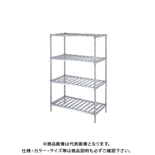 (送料別途)(直送品)シンコー ステンレスラック (スノコ棚4段) 738×338×1800 RSN4-7535(受注生産)