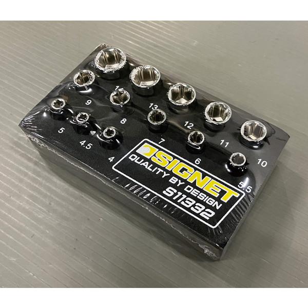 ついに再販開始!】【ついに再販開始!】4DR 13PC ソケットセット DESIGNトレー 11332 シグネット SIGNET 車用工具 シグネット1 4(6.35) EVAディープ ソケットレンチ セットSIGNET