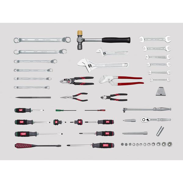 KTC KTC SK3482S 9.5sq. 工具セット (片開きメタルケースタイプ) [48点