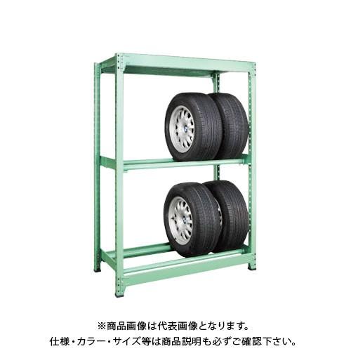 送料別途)(直送品)サカエ SAKAE タイヤラック 3段 連結タイプ H1800