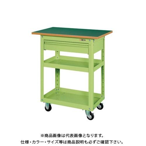 (送料別途)(直送品)サカエ スーパーワゴン EMR-1CT サカエ スーパーワゴン(ゴム車・天板付・引出し付・前輪固定