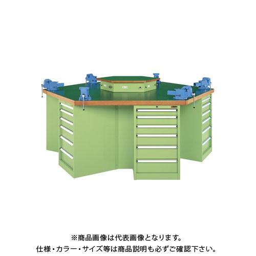 (送料別途)(直送品)サカエ 六角形作業台 KW6F-24JT｜kys