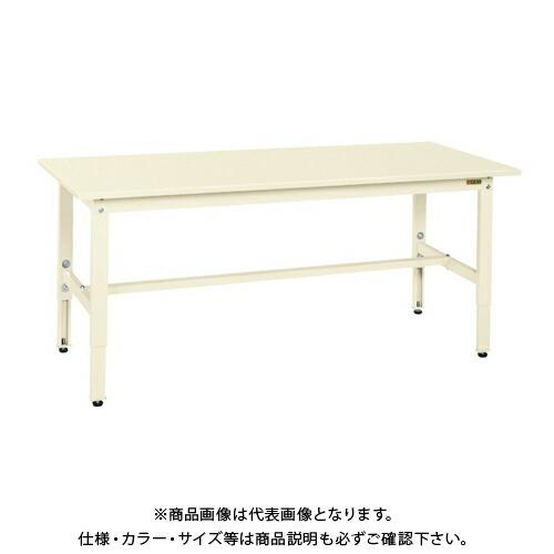 (送料別途)(直送品)サカエ SAKAE 軽量高さ調整作業台TKSタイプ W1800×D600×H740〜940 アイボリー TKS-186SI