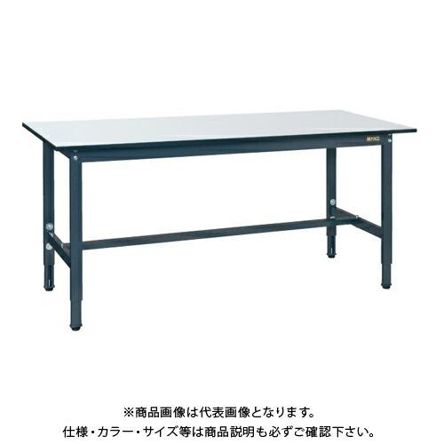 (貨物輸送別途)(直送品)サカエ SAKAE 軽さ高さ自然調整お勤め台TKS手あい W1500×D600×H740〜940 (まっ黒い薄墨色×薄墨色) TKS-156PD