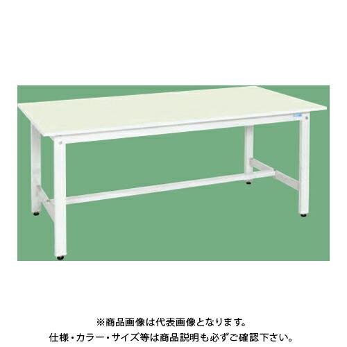 【未着用品】 (送料別途)(直送品)サカエ SAKAE 軽量作業台(KKタイプ/抗ウイルス天板) W900×D600×H740 (ホワイト×グリーン) KK-38VPG