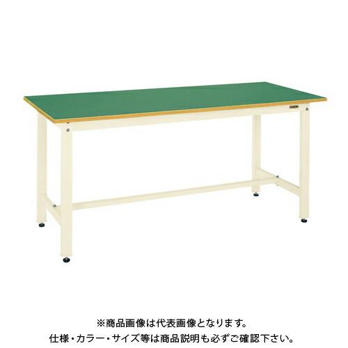 (送料別途)(直送品)サカエ SAKAE 軽量作業台KHタイプ(サカエリューム天板) W1200×D900×H800 (アイボリー×グリーン) KH-40FI