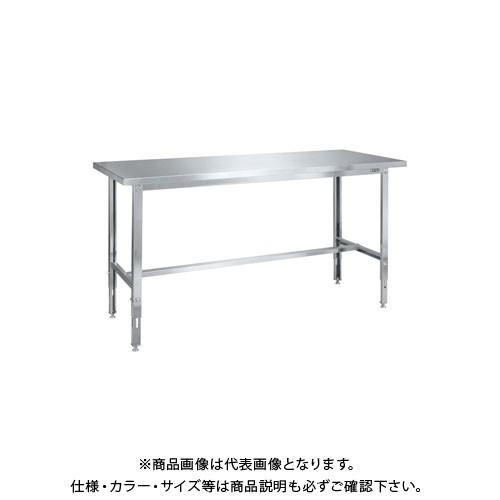 (送料別途)(直送品)サカエ ステンレス高さ調整作業台(ステンレスカブセ天板) SUT4-187HCLC