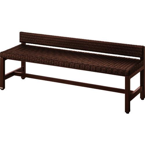 (送料別途)(直送品)コンドル 屋内外用 ベンチ YB-112L-PE1500(背付) YB-112L-PE