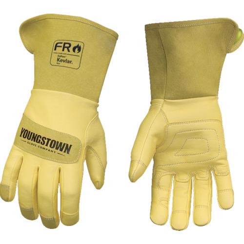 YOUNGST 革手袋 FRレザー ケブラー(R) ワイドカフ L 12-3275-60-L