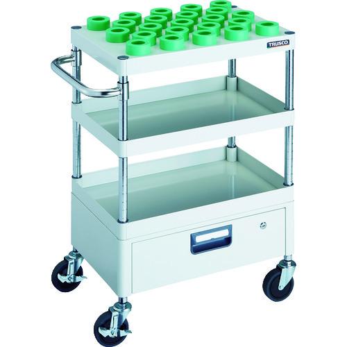(送料別途)(直送品)TRUSCO ツールワゴン フェニックスワゴン 600X400 1段引出付 HSK40A ホワイト PEW-TL962FV-W