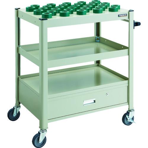 (送料別途)(直送品)TRUSCO TCW型ツーリングワゴン HSK40A専用 30個 引出し付 NG色 TCW-TF02DA-NG