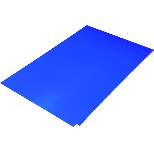 (送料別途)(直送品)TRUSCO 粘着クリーンマット 450X900MM ブルー (10シート) CM459010-B