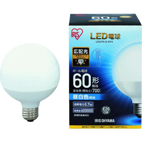 IRIS LED電球 ボール電球タイプ 60形相当 昼白色 700lm LDG7N-G-6V4｜kys