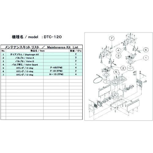 ULVAC DTC-120用メンテナンスキット DTC-120 MAINTENANCEKIT