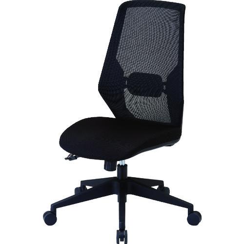 (送料別途)(直送品)TRUSCO メッシュハイバックチェア“VIENTO” ブラック MCH-BK