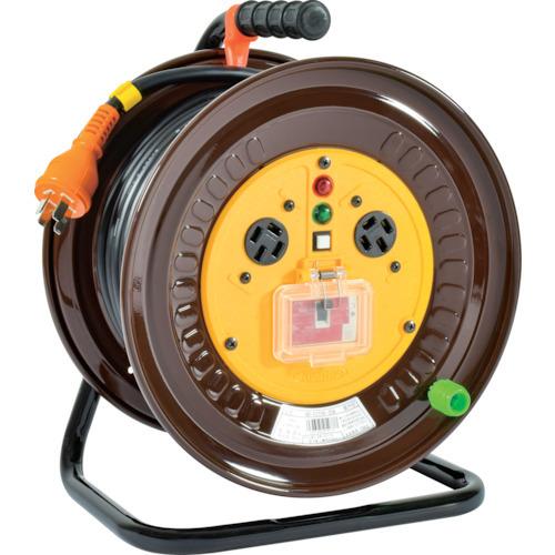 日動 電工ドラム 三相200V 過負荷漏電保護兼用ブレーカー付 20m ND-EC320-20A