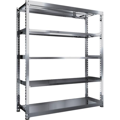 (送料別途)(直送品)TRUSCO ステンレス製中量ボルトレス棚 SM3型 W1800×D571×H2100 5段 単体 SM3-7665